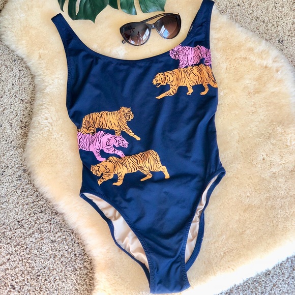 J. Crew Tiger Bathing Suit - Picture 2 of 4